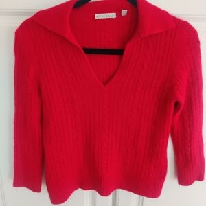 Anne Klein Women's Red Sweater